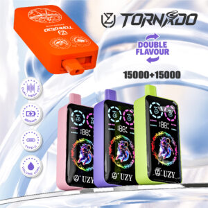UZY TORNADO 30000 30K Puffs Double Flavor 0%-5% Nicotine 40ml