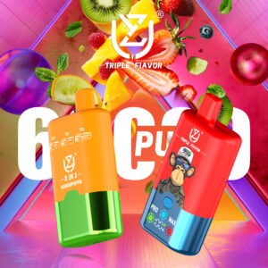 UZY TRIPLE FLAVOR 60000 60K Puffs Triple Flavor 0-5% Nicotine 54ml